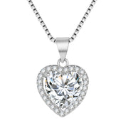 White Diamond Necklace For Gift