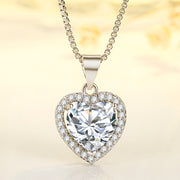 White Diamond Necklace For Gift