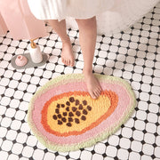 Papaya bathroom mat