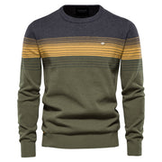 Spliced Cotton Men's Sweater